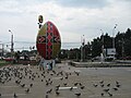 Giant easter egg in Suceava, Romania