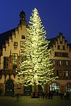 Christmas tree on the Römerberg in Frankfurt (2008)