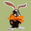 Chocolate Easter egg bunny