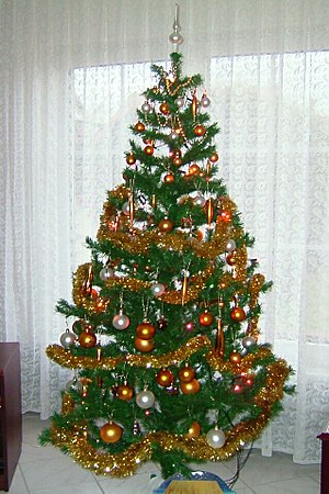 Christmas tree in Poland 2004.jpg