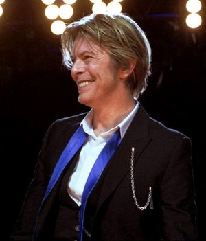 Bowie smiling